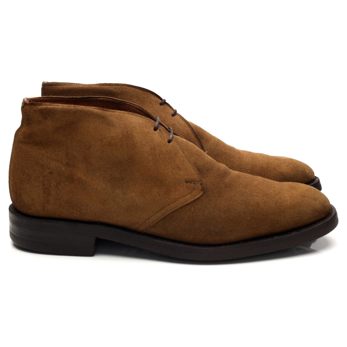 &#39;Chalfont&#39; Snuff Brown Suede Chukka Boots UK 6.5 F