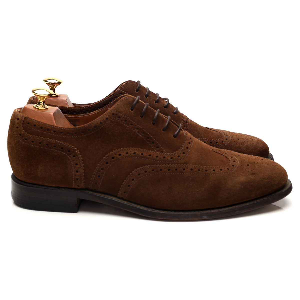 &#39;202&#39; Snuff Brown Suede Oxford Brogues UK 9 G