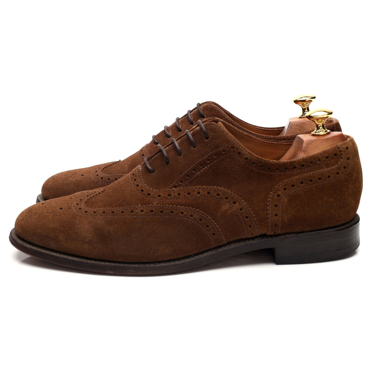 &#39;202&#39; Snuff Brown Suede Oxford Brogues UK 9 G
