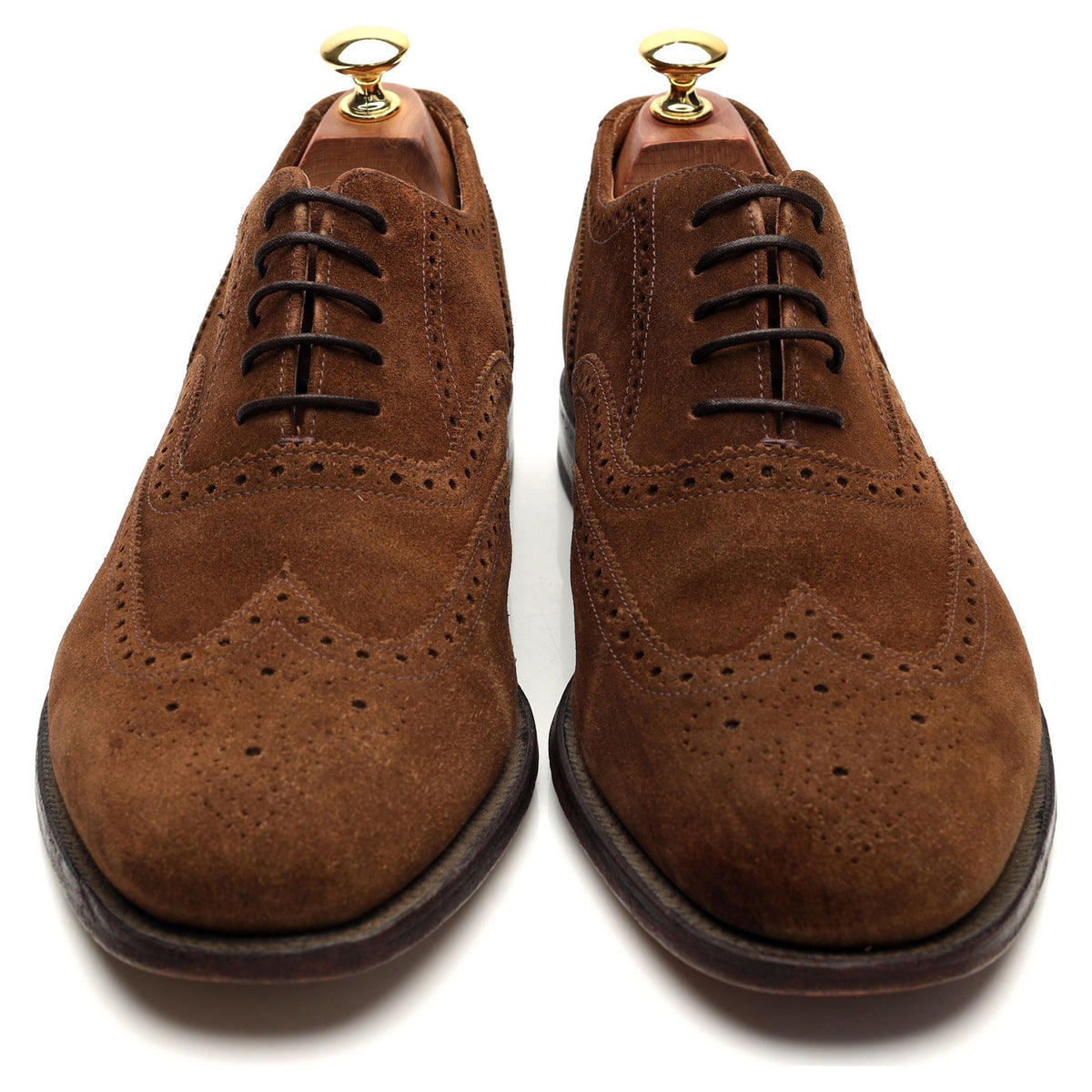 &#39;202&#39; Snuff Brown Suede Oxford Brogues UK 9 G