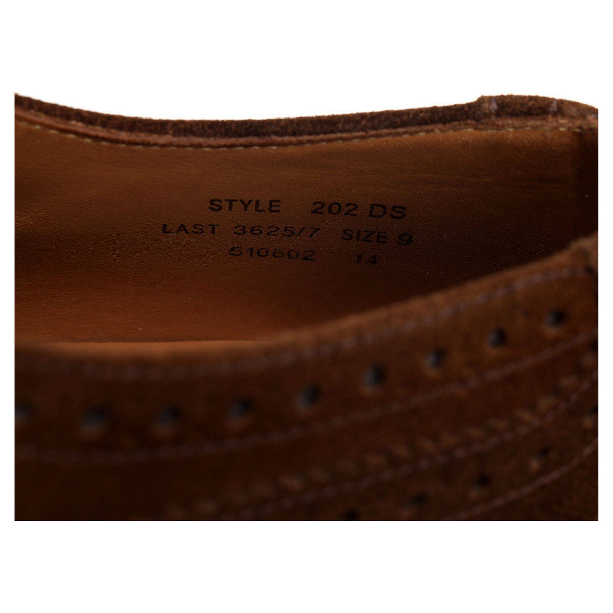 &#39;202&#39; Snuff Brown Suede Oxford Brogues UK 9 G