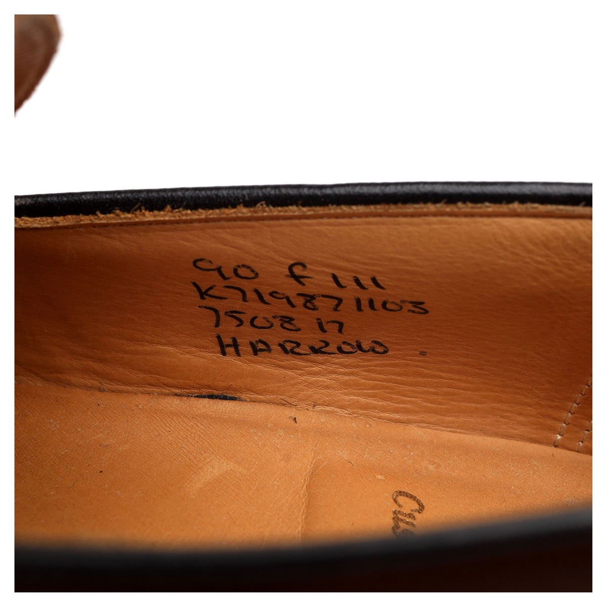 &#39;Harrow&#39; Brown Leather Tassel Loafers UK 9 F