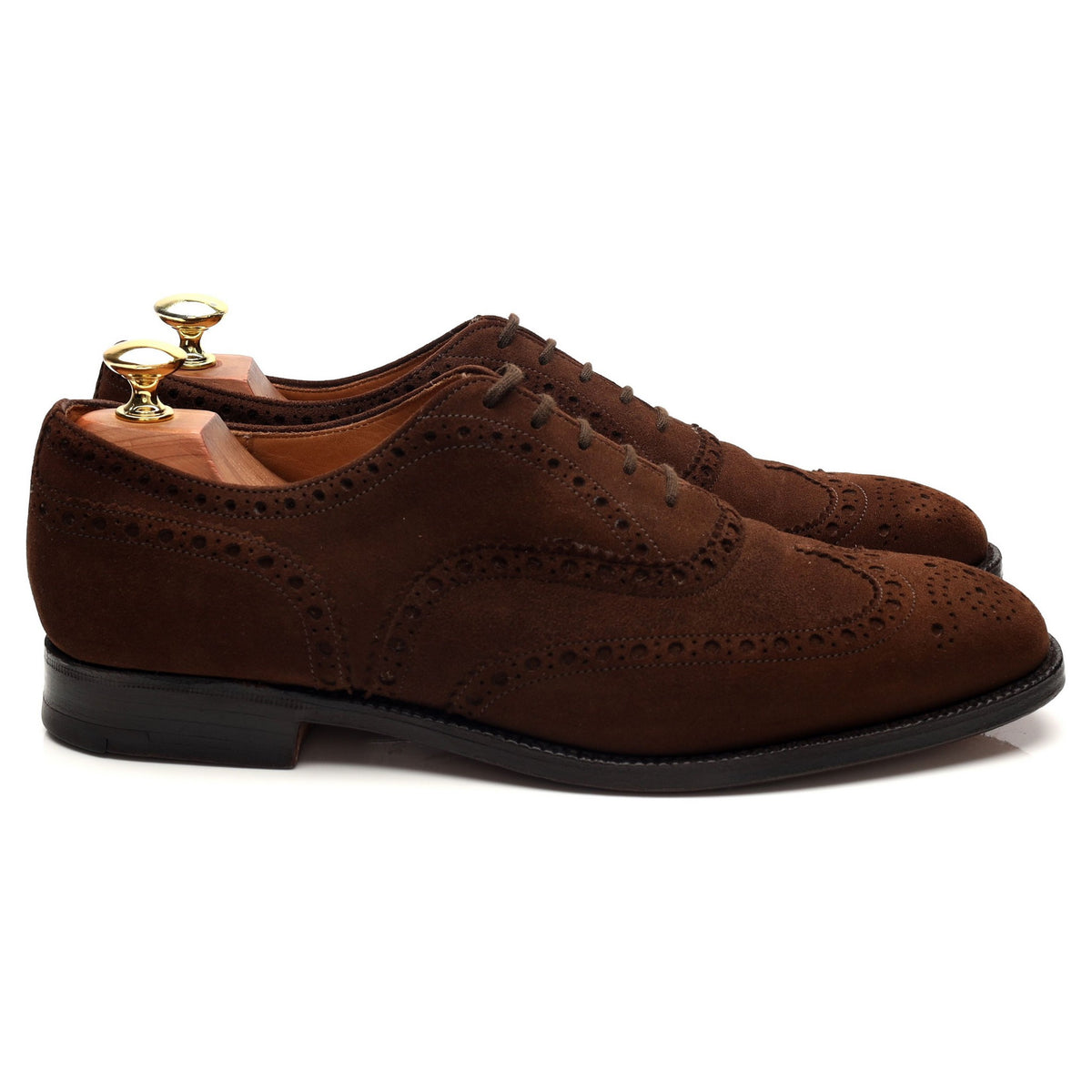 &#39;Buck&#39; Brown Suede Brogues UK 8 E