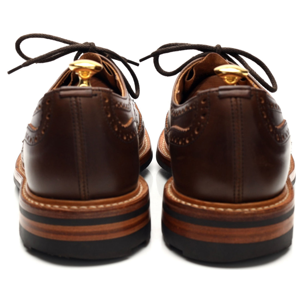 Division Road, Inc. &#39;Bourton&#39; Brown Horween Leather Derby Brogues UK 10
