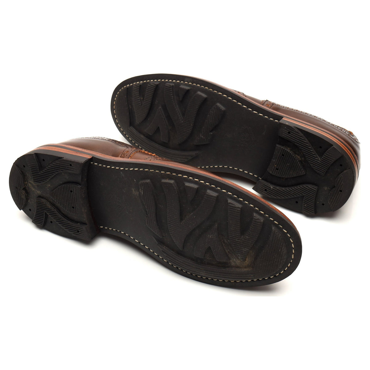 Division Road, Inc. &#39;Bourton&#39; Brown Horween Leather Derby Brogues UK 10