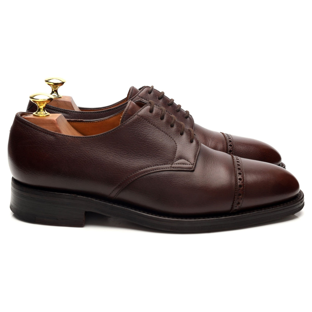 &#39;Russel&#39; Dark Brown Leather Derby UK 7 EE