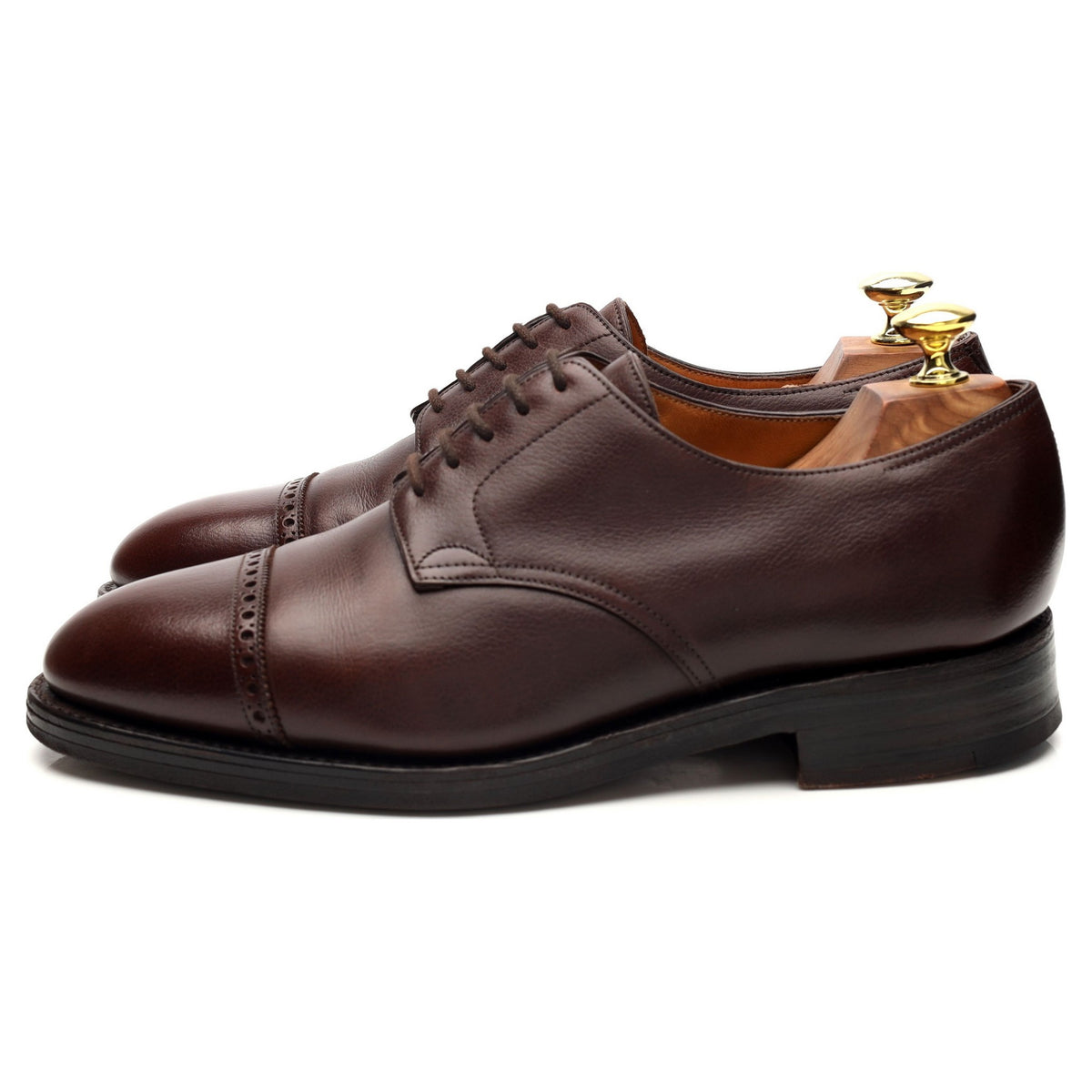 &#39;Russel&#39; Dark Brown Leather Derby UK 7 EE