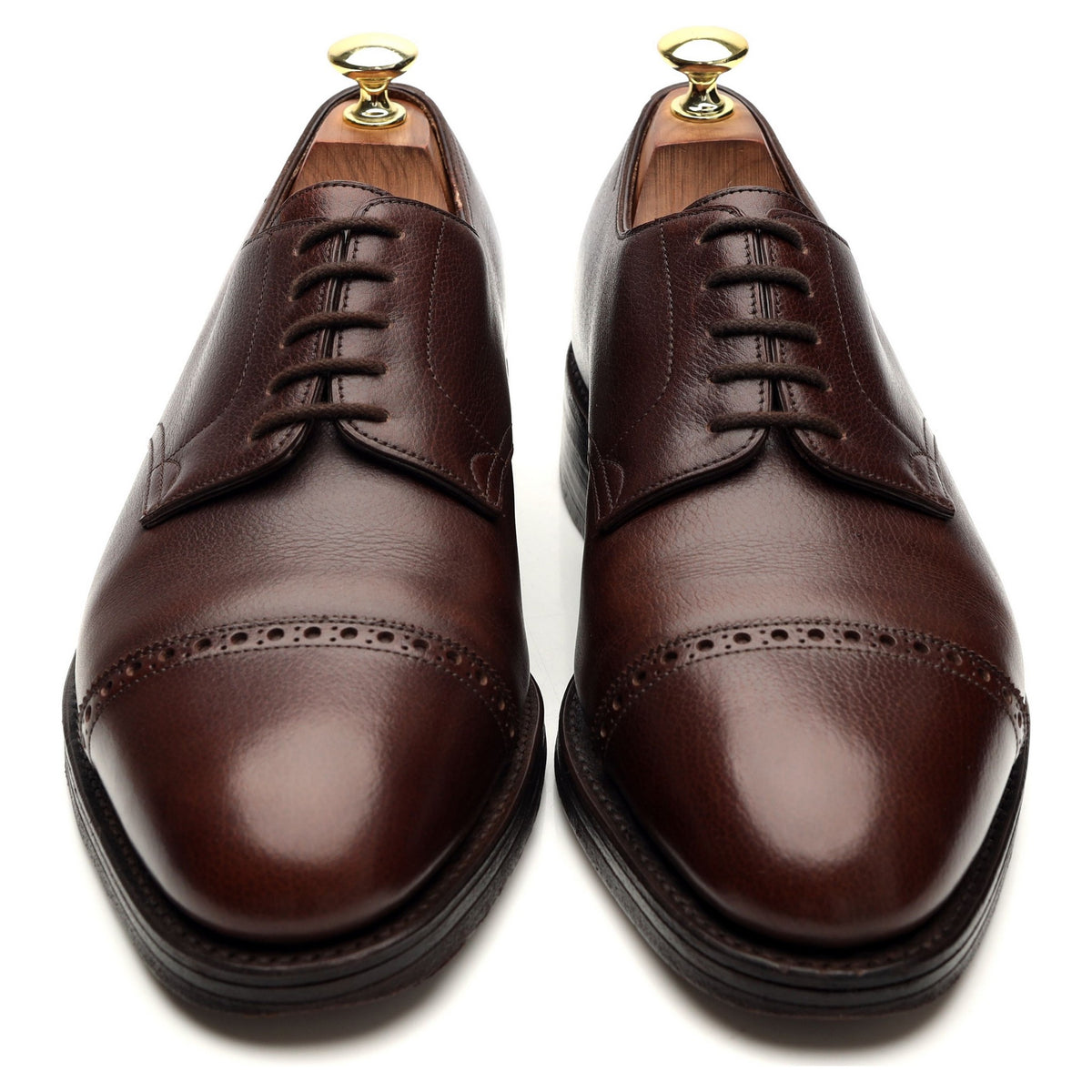 &#39;Russel&#39; Dark Brown Leather Derby UK 7 EE