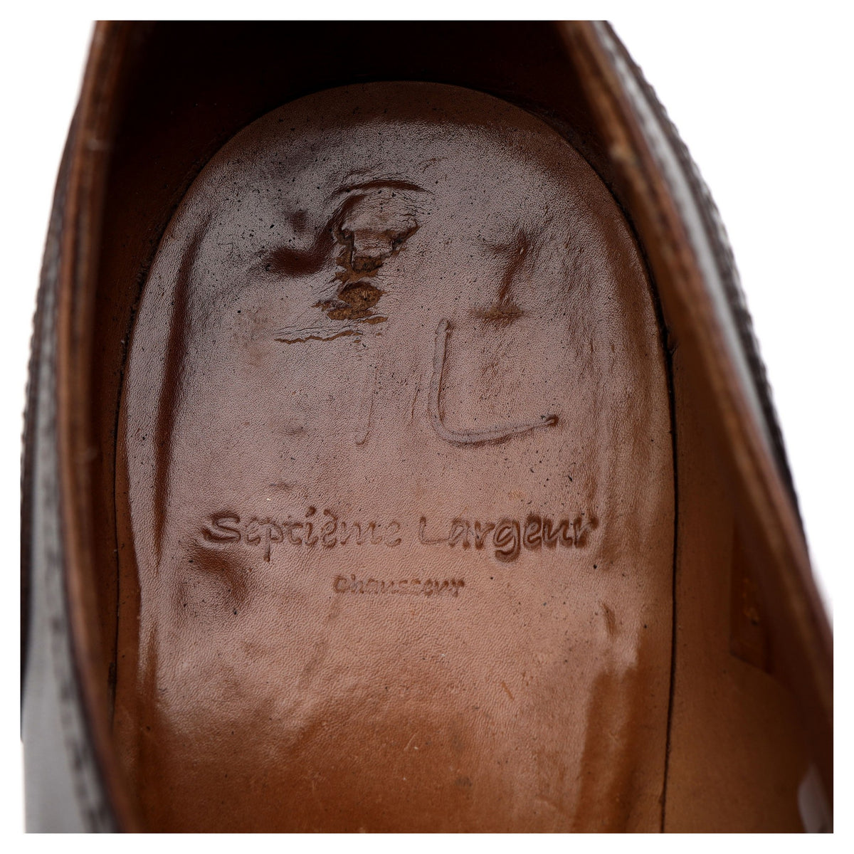&#39;Joffre&#39; Dark Brown Leather Oxford Brogues UK 8