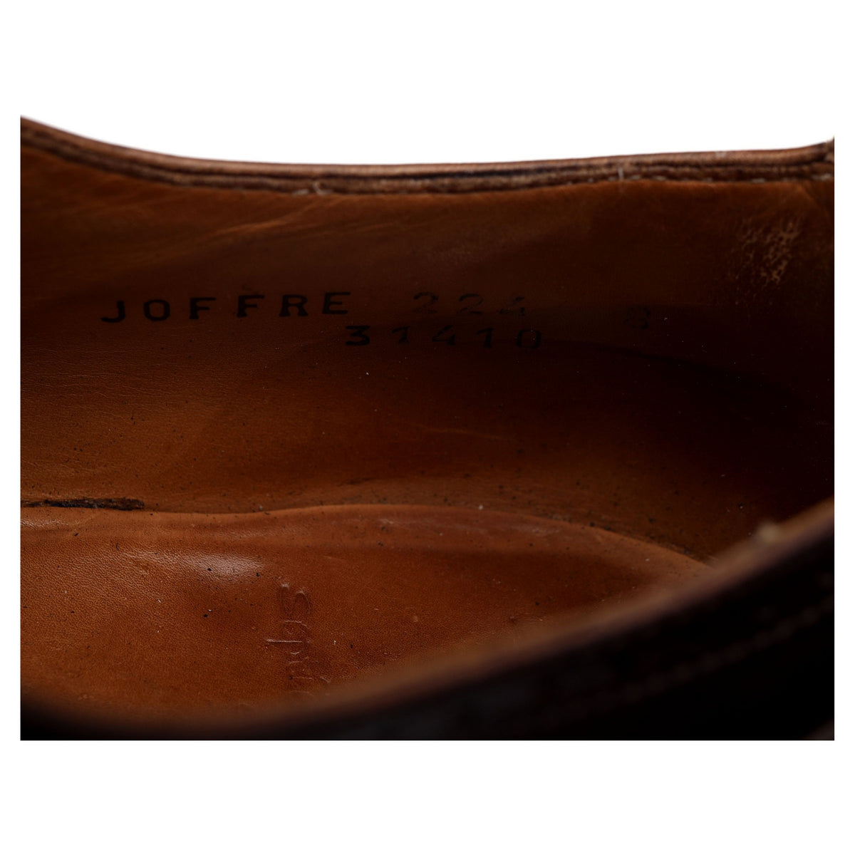 &#39;Joffre&#39; Dark Brown Leather Oxford Brogues UK 8