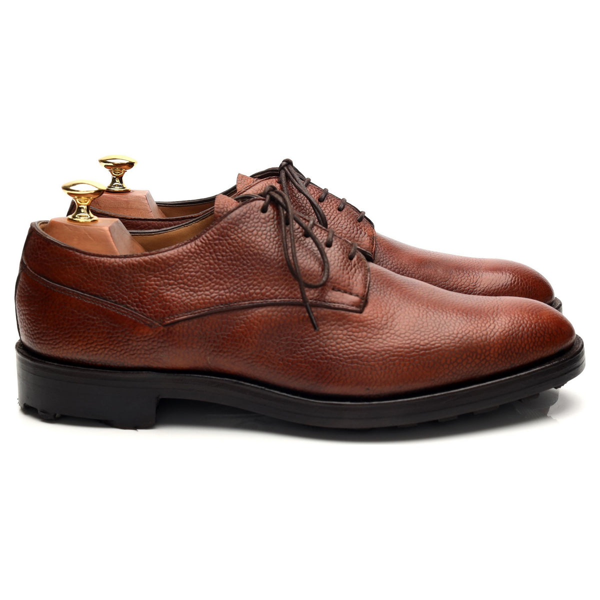 Tan Brown Leather Veldtschoen Derby UK 9 E