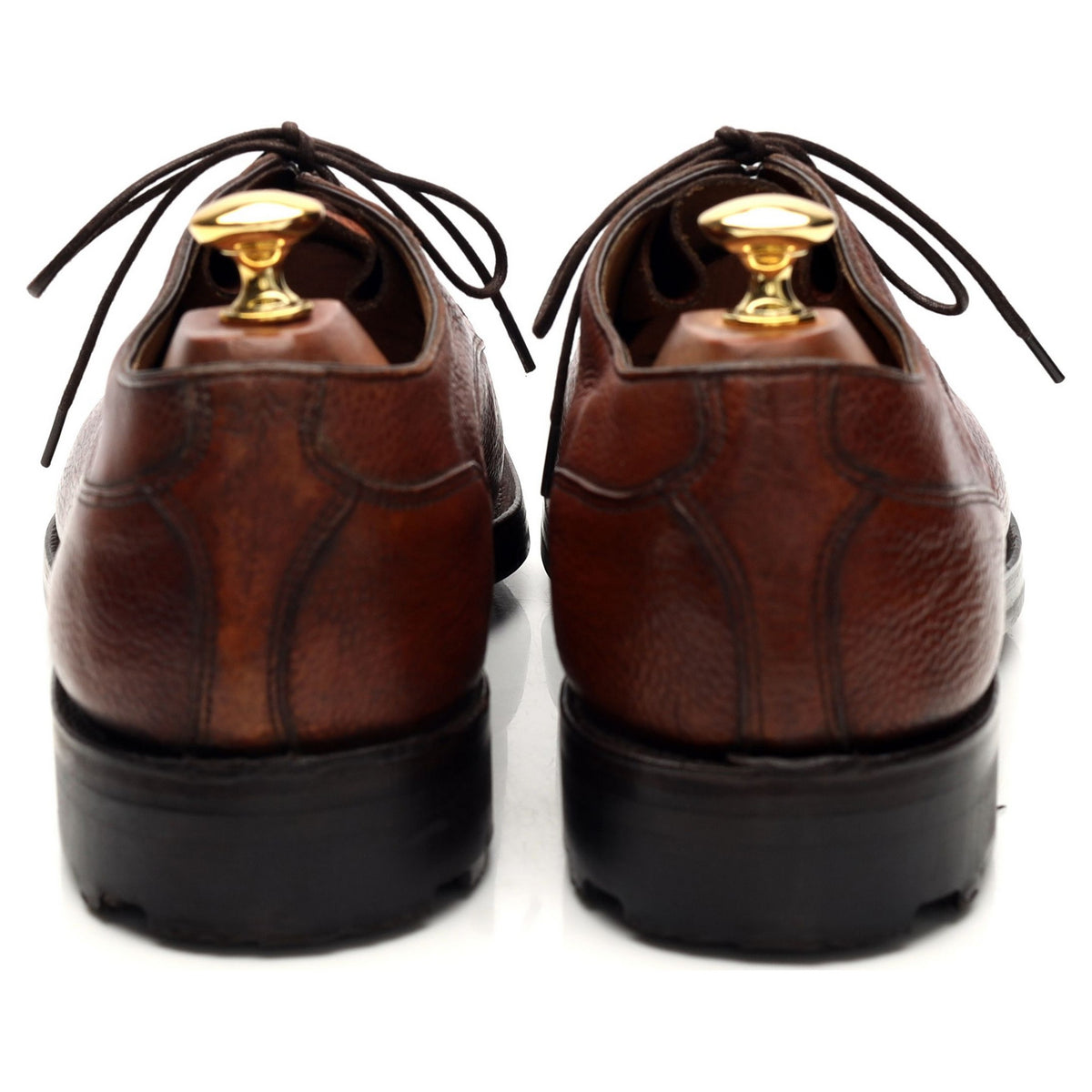Tan Brown Leather Veldtschoen Derby UK 9 E