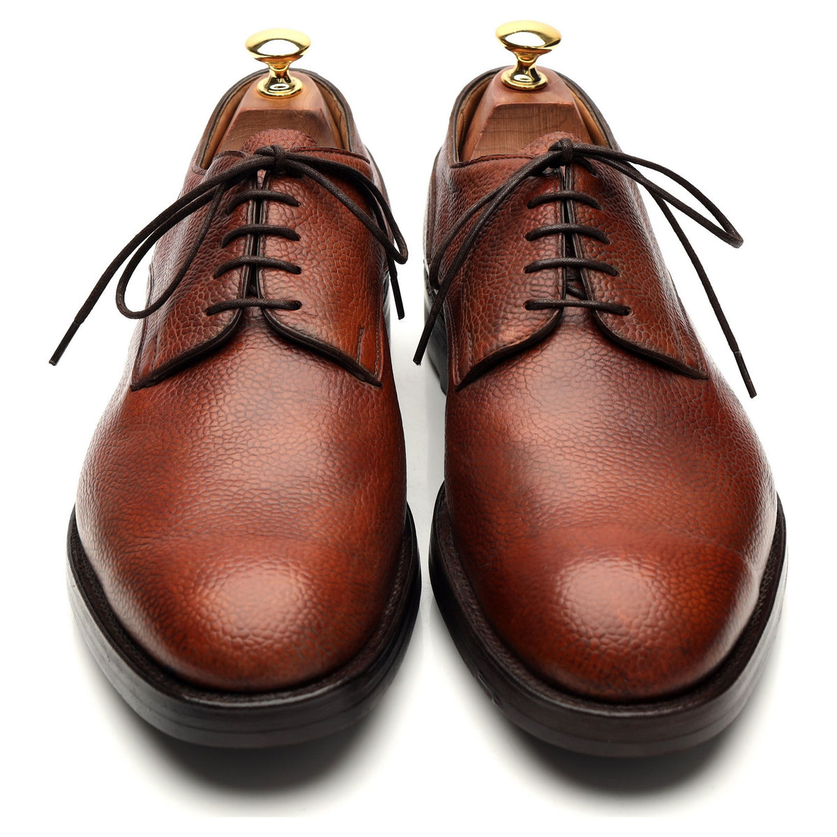 Tan Brown Leather Veldtschoen Derby UK 9 E