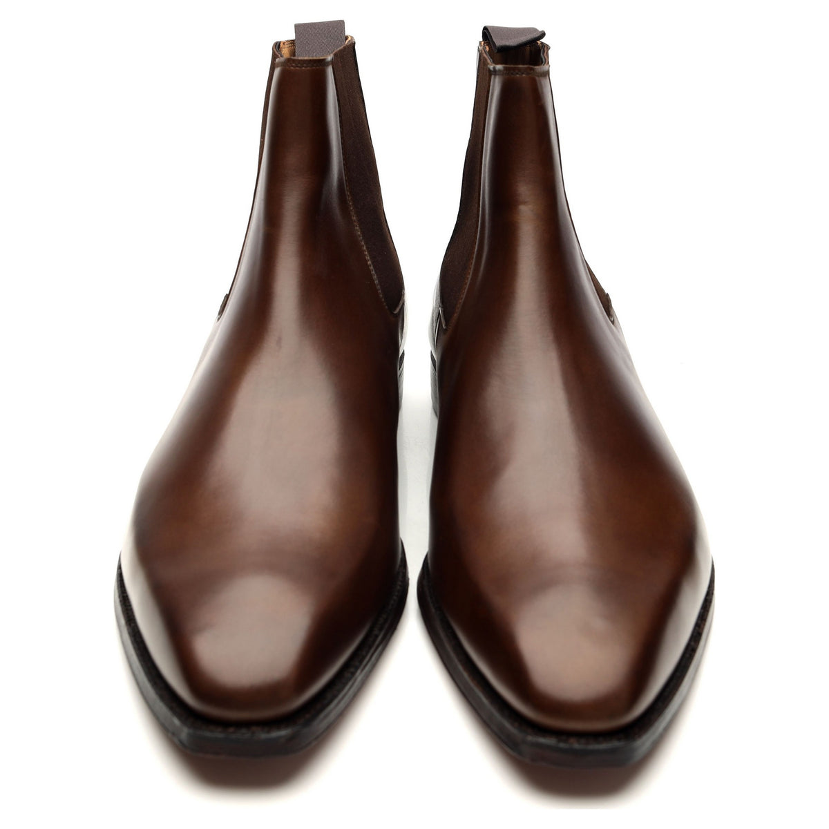 &#39;Lingfield&#39; Dark Brown Leather Chelsea Boots UK 12 E