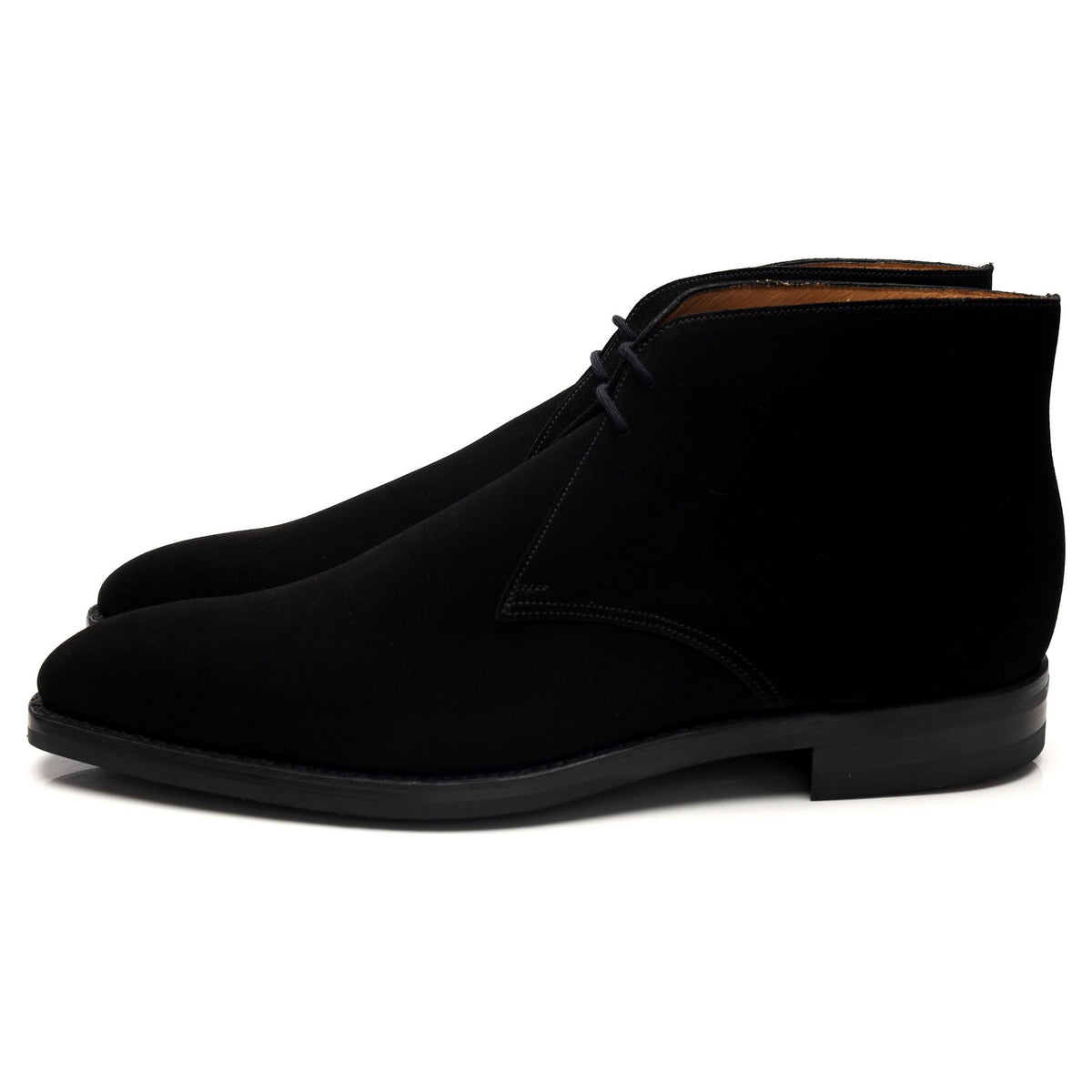 &#39;Tetbury&#39; Black Suede Chukka Boots UK 12 E