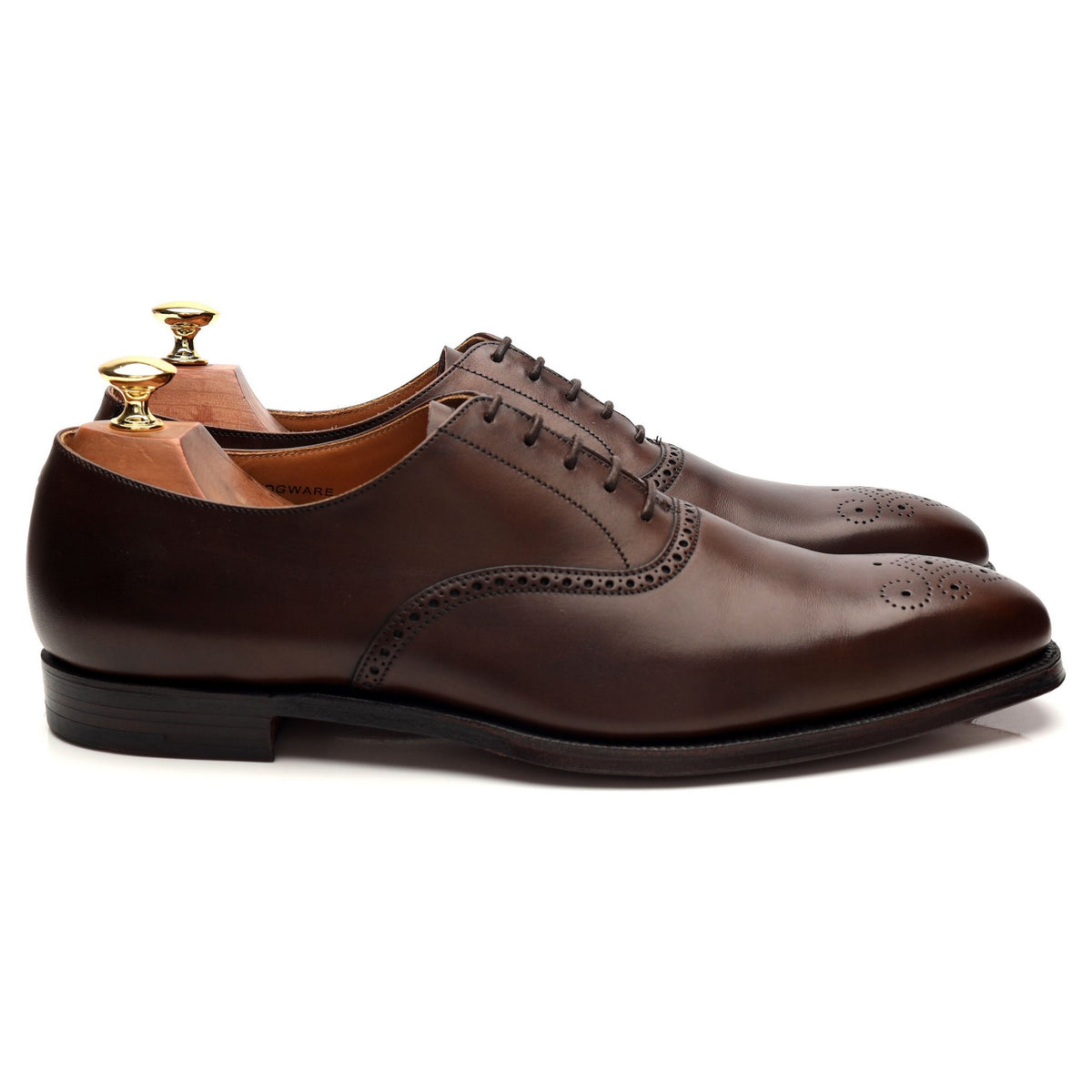 &#39;Edgware&#39; Dark Brown Leather Oxford UK 9 - 11.5 E