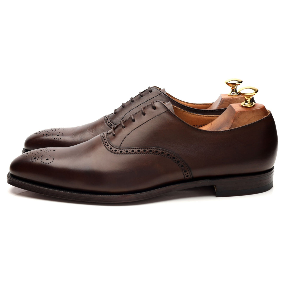 &#39;Edgware&#39; Dark Brown Leather Oxford UK 9 - 11.5 E