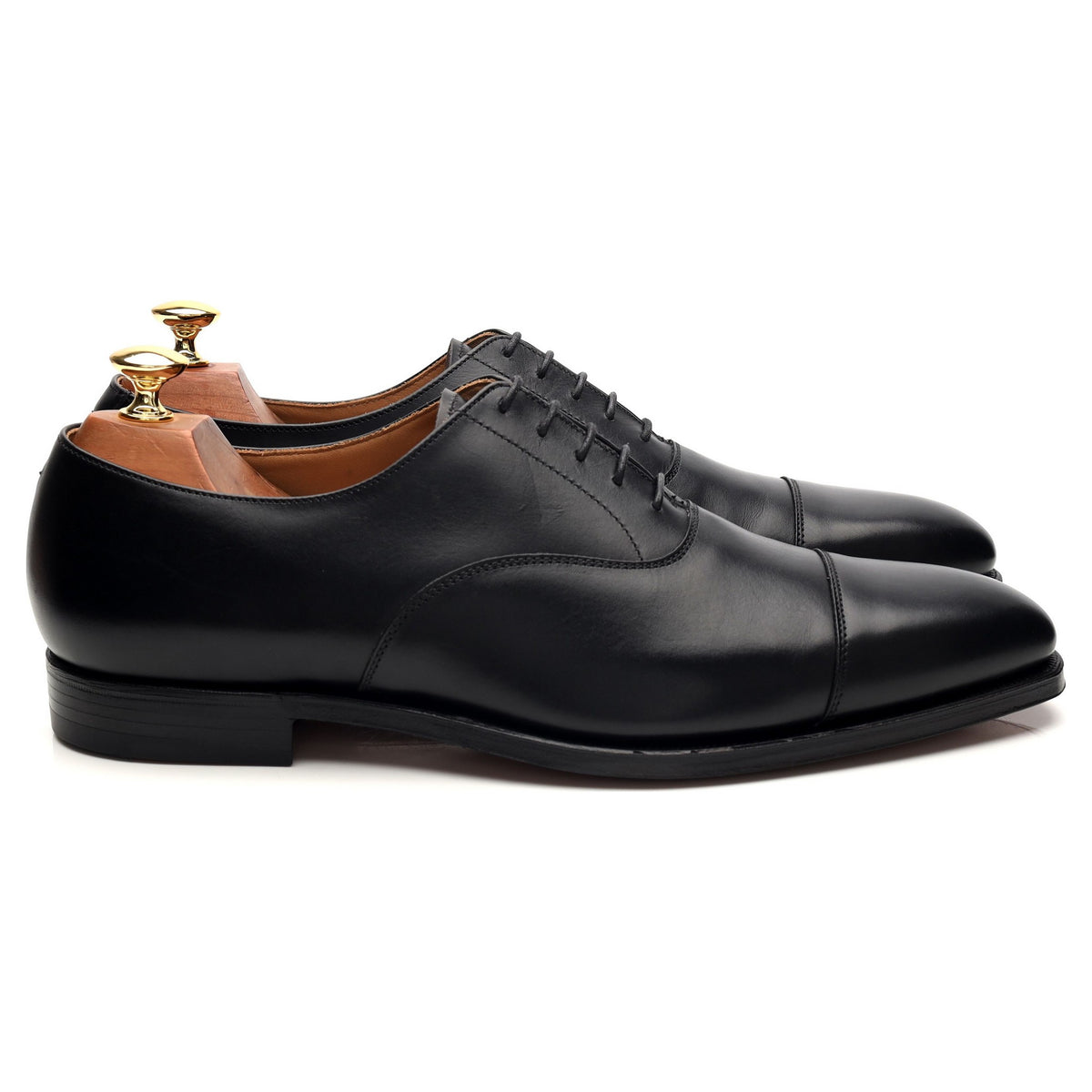 &#39;Hallam&#39; Black Leather Oxford UK 9 E