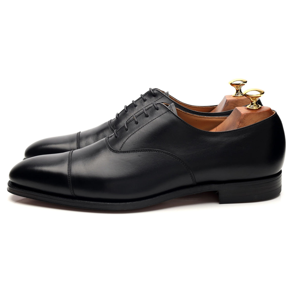 &#39;Hallam&#39; Black Leather Oxford UK 9 E