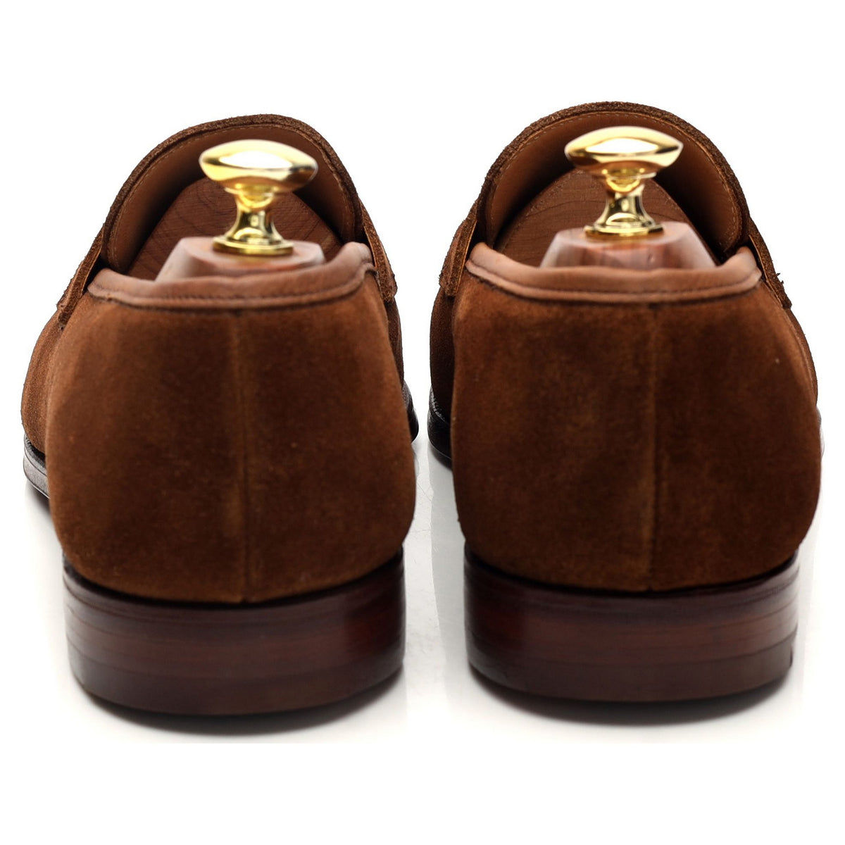 &#39;Sydney&#39; Snuff Brown Suede Loafers UK 8