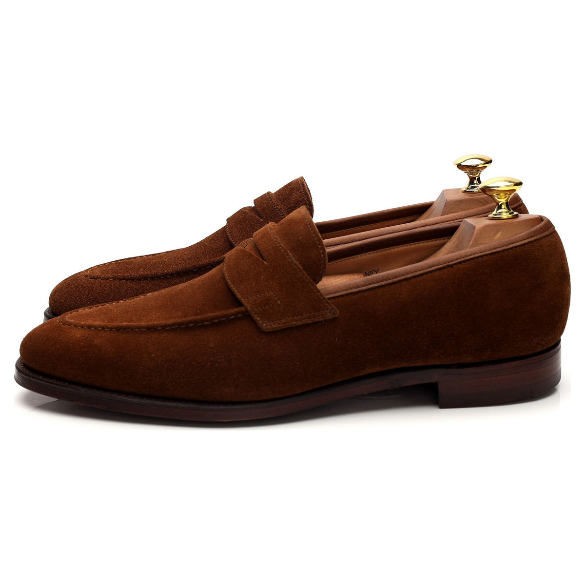 &#39;Sydney&#39; Snuff Brown Suede Loafers UK 8