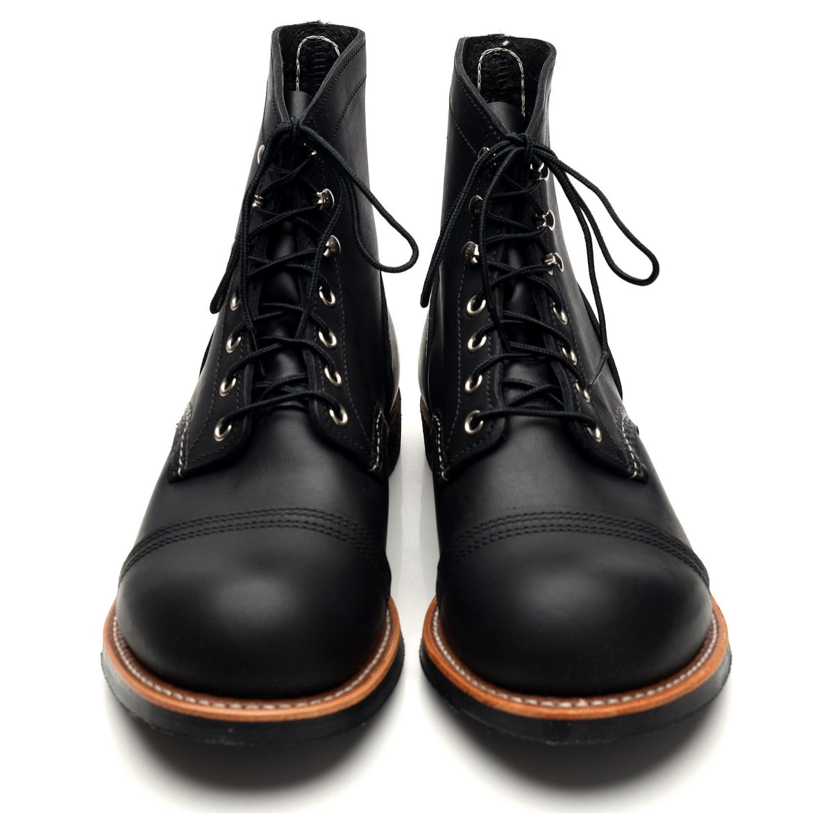 &#39;8084&#39; Black Leather Iron Ranger Boots UK 9 US 10 D