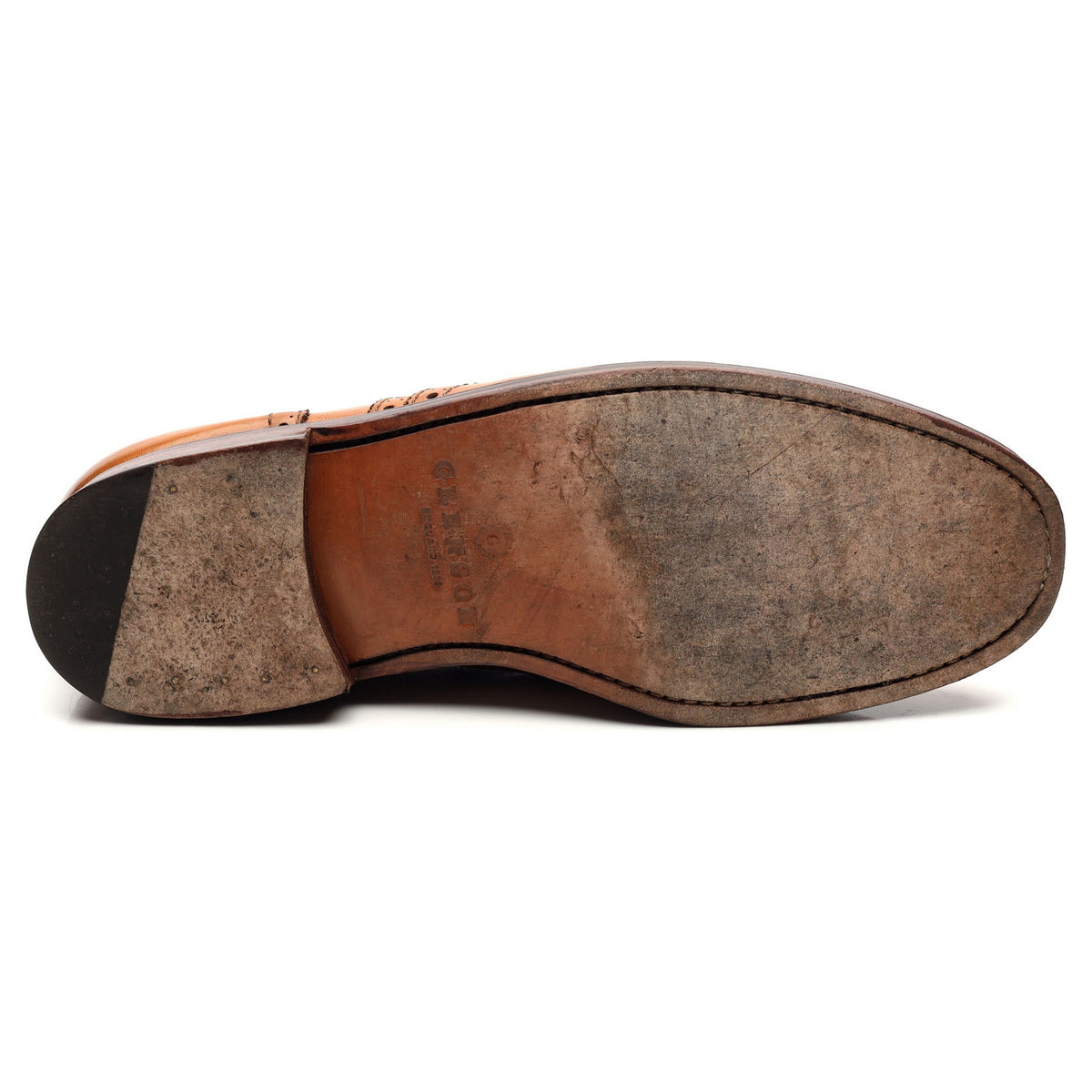 &#39;Stanley&#39; Tan Brown Leather Brogues UK 9.5 G