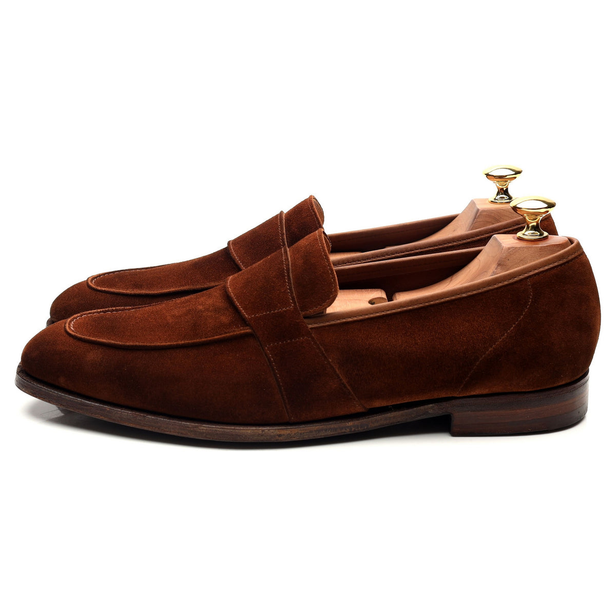 &#39;Owen&#39; Snuff Brown Suede Loafers UK 9.5 E