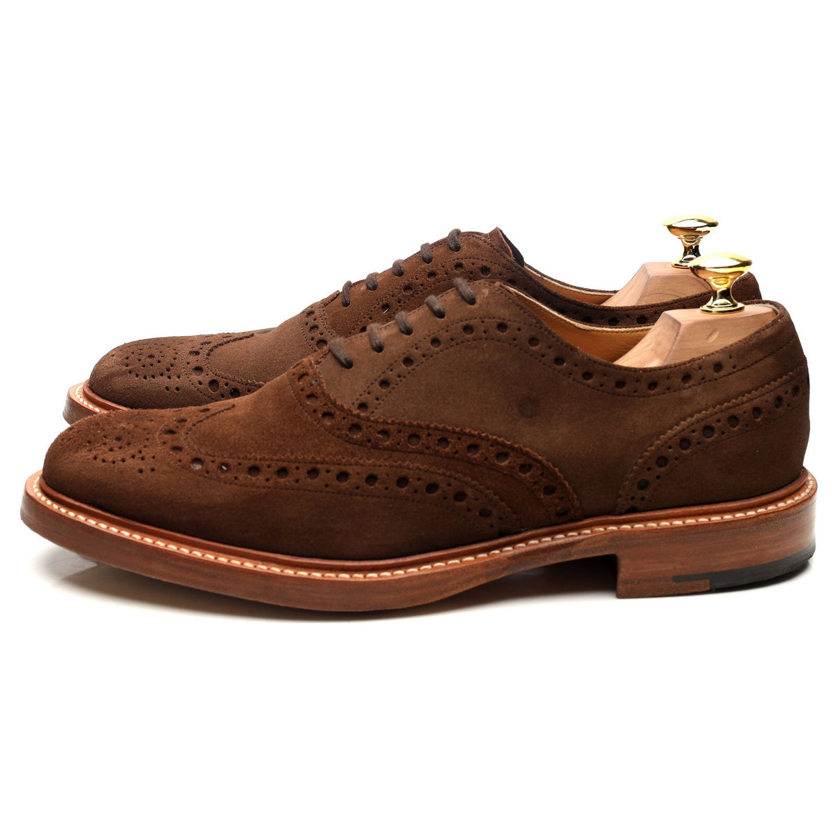 Brown Suede Brogues UK 8 F