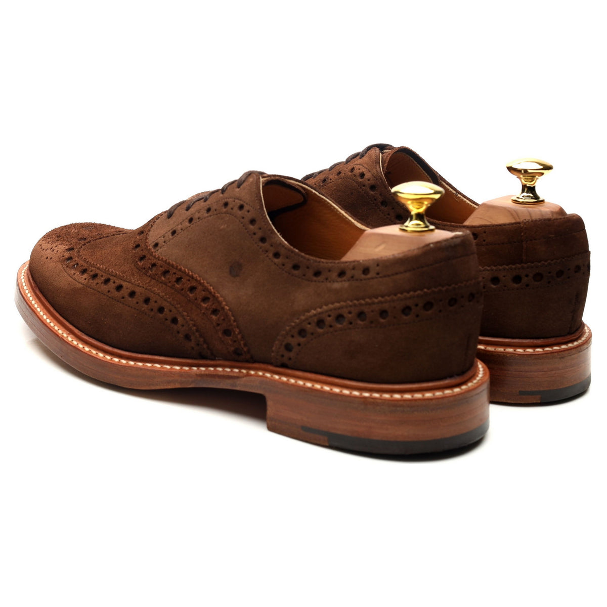 Brown Suede Brogues UK 8 F