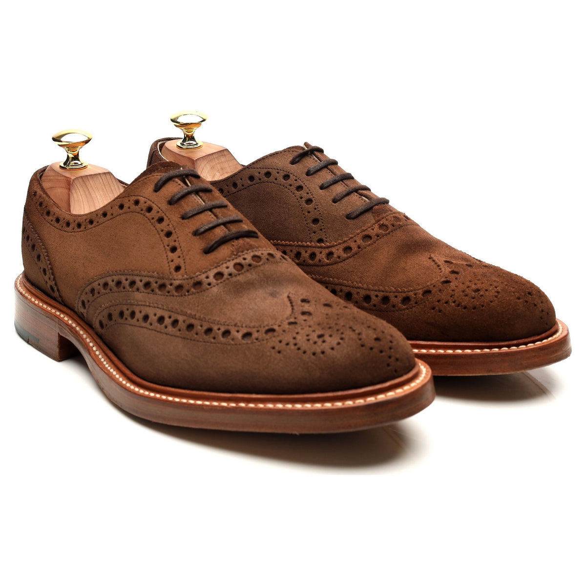 Brown Suede Brogues UK 8 F