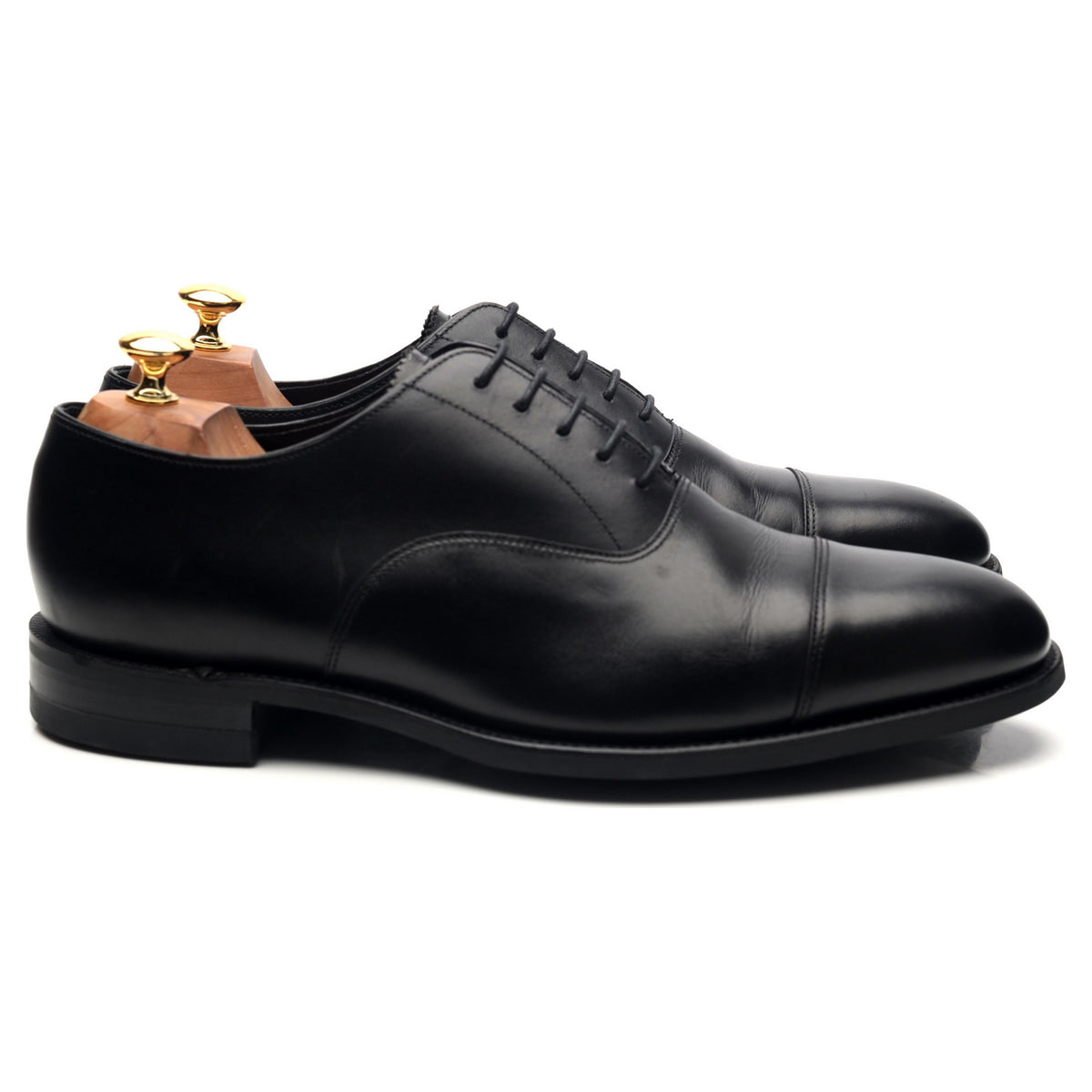 1880 &#39;Aldwych&#39; Black Leather Oxford UK 10 G