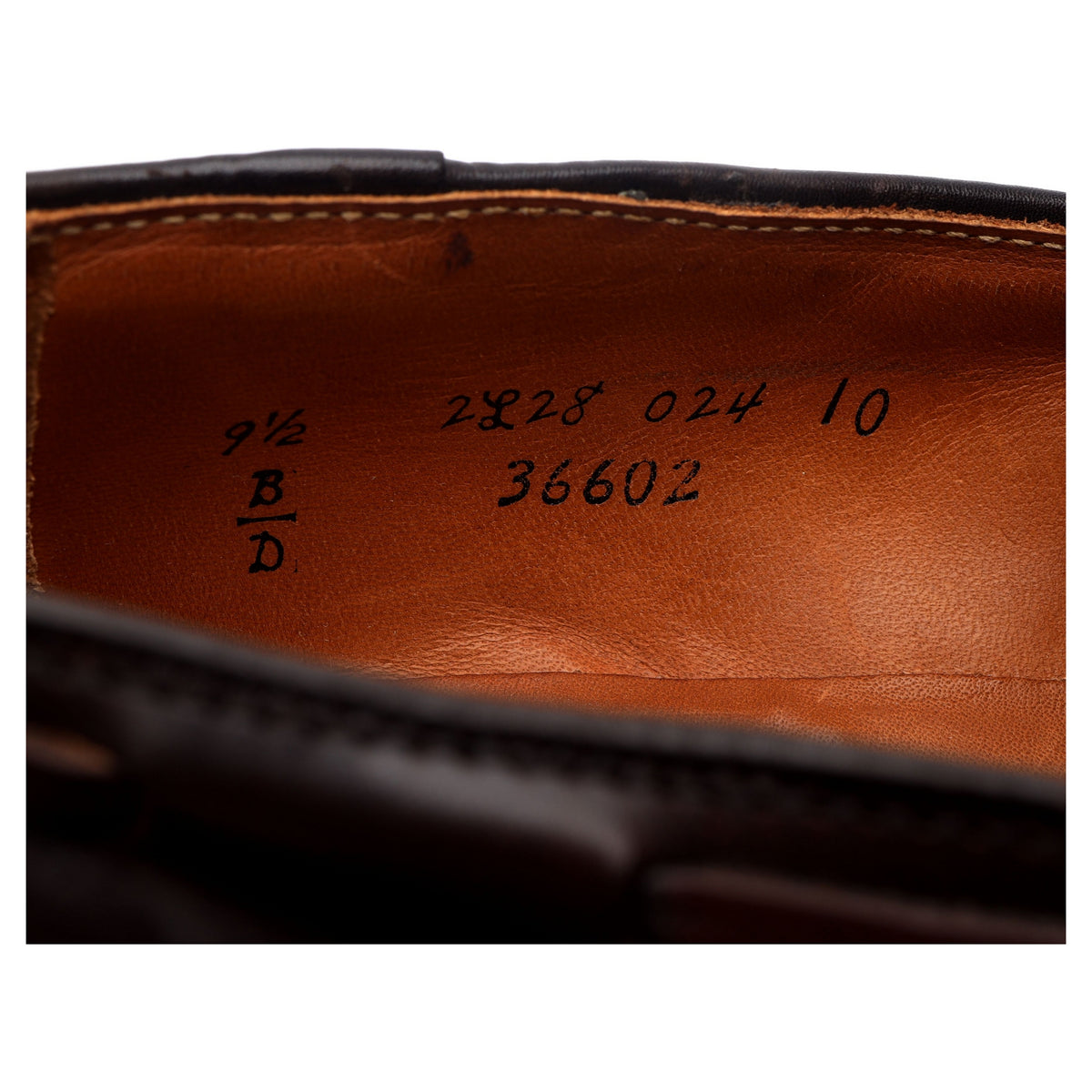 &#39;36602&#39; Brown Leather Tassel Loafers UK 9 US 9.5 D