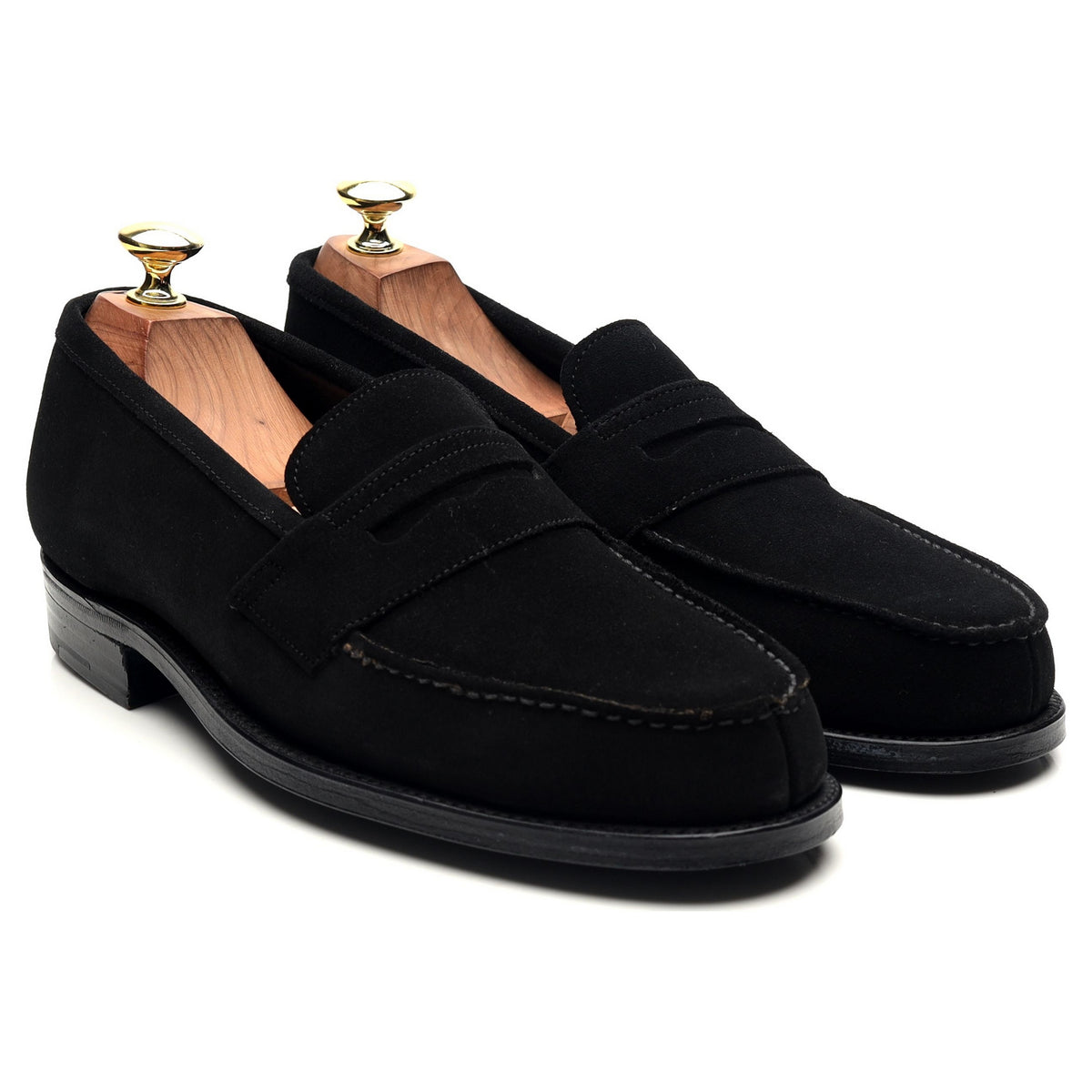 &#39;Whisky + Women&#39; Black Suede Loafers UK 7