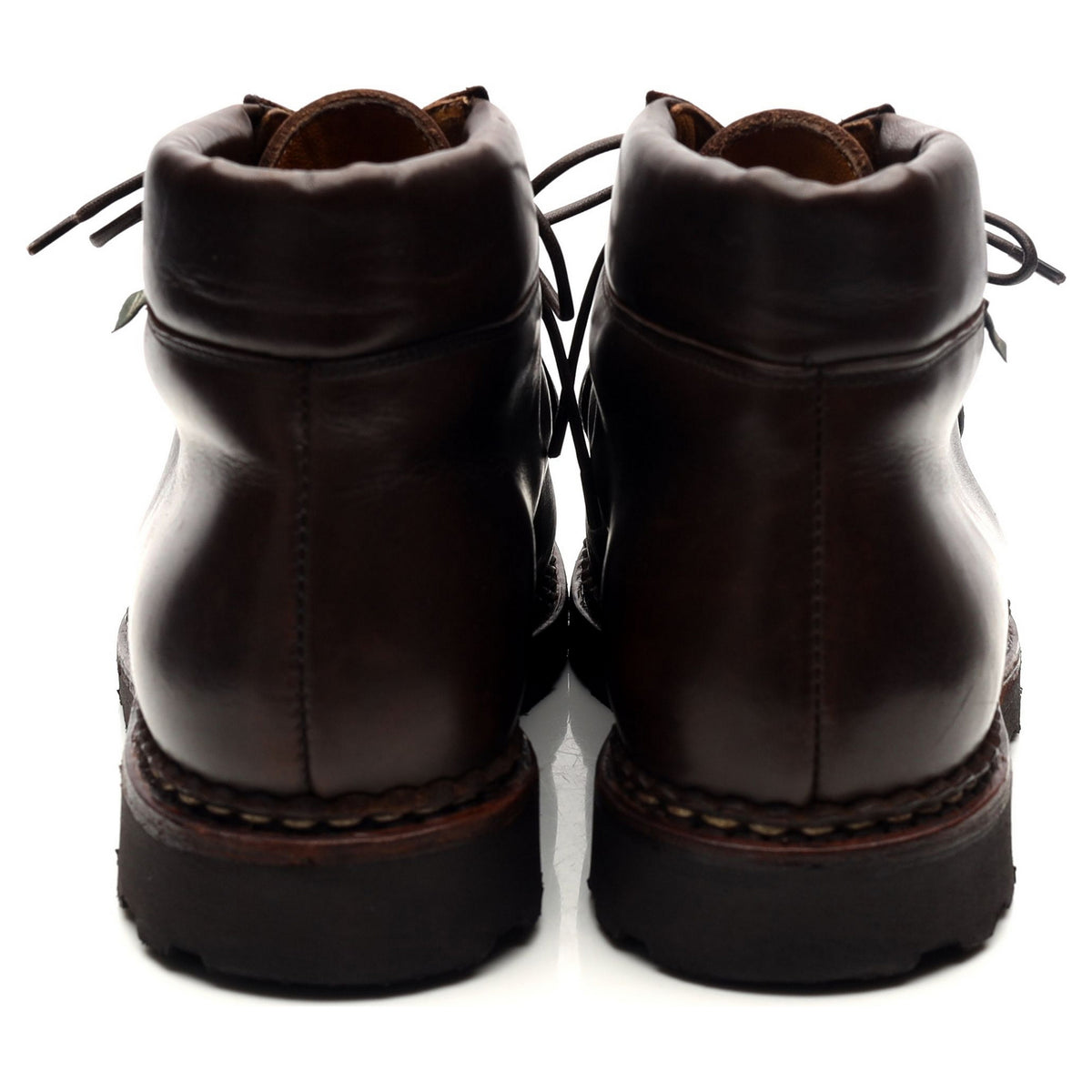 Dark Brown Leather Apron Boots UK 8 F