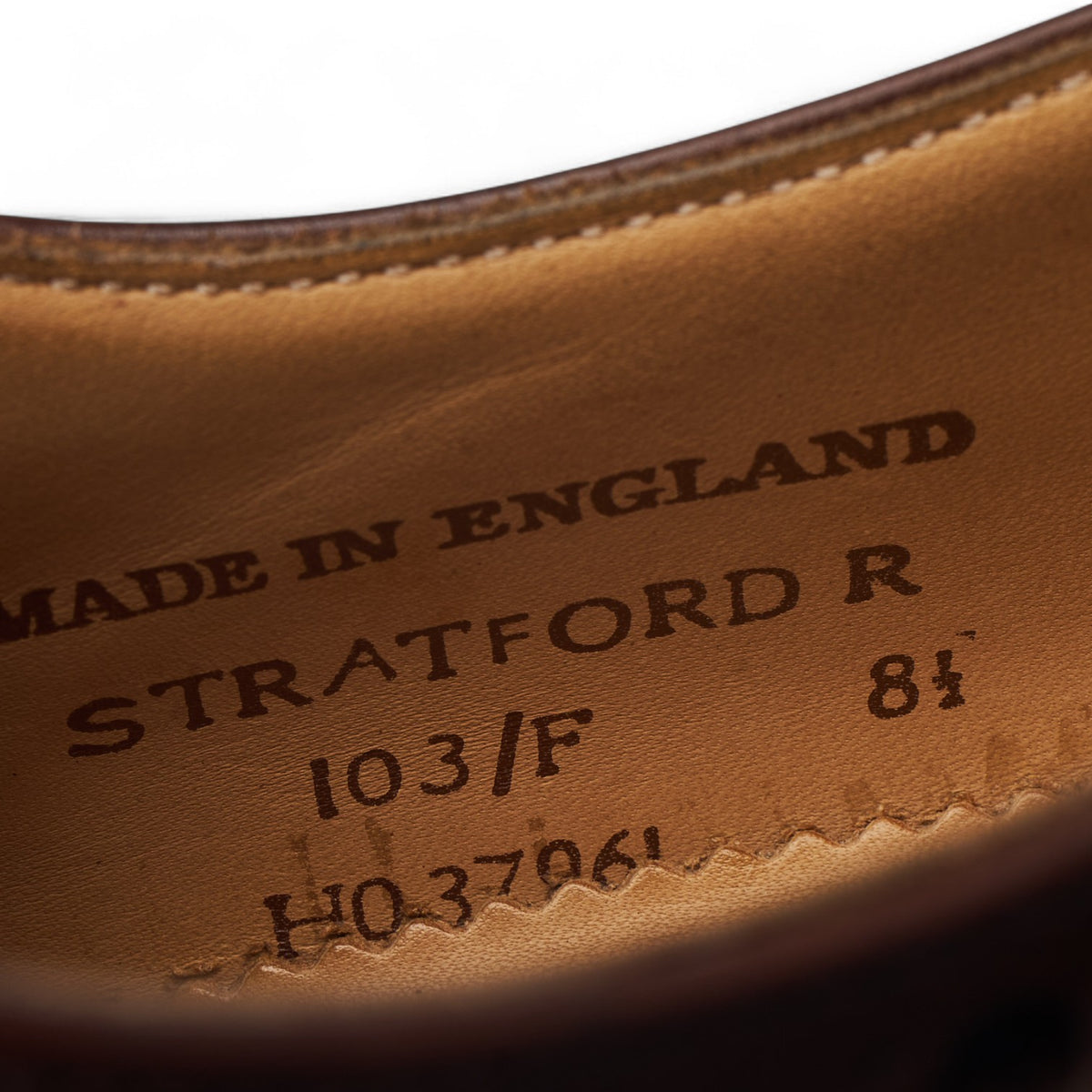 'Stratford' Brown Leather Derby Brogues UK 8.5 F