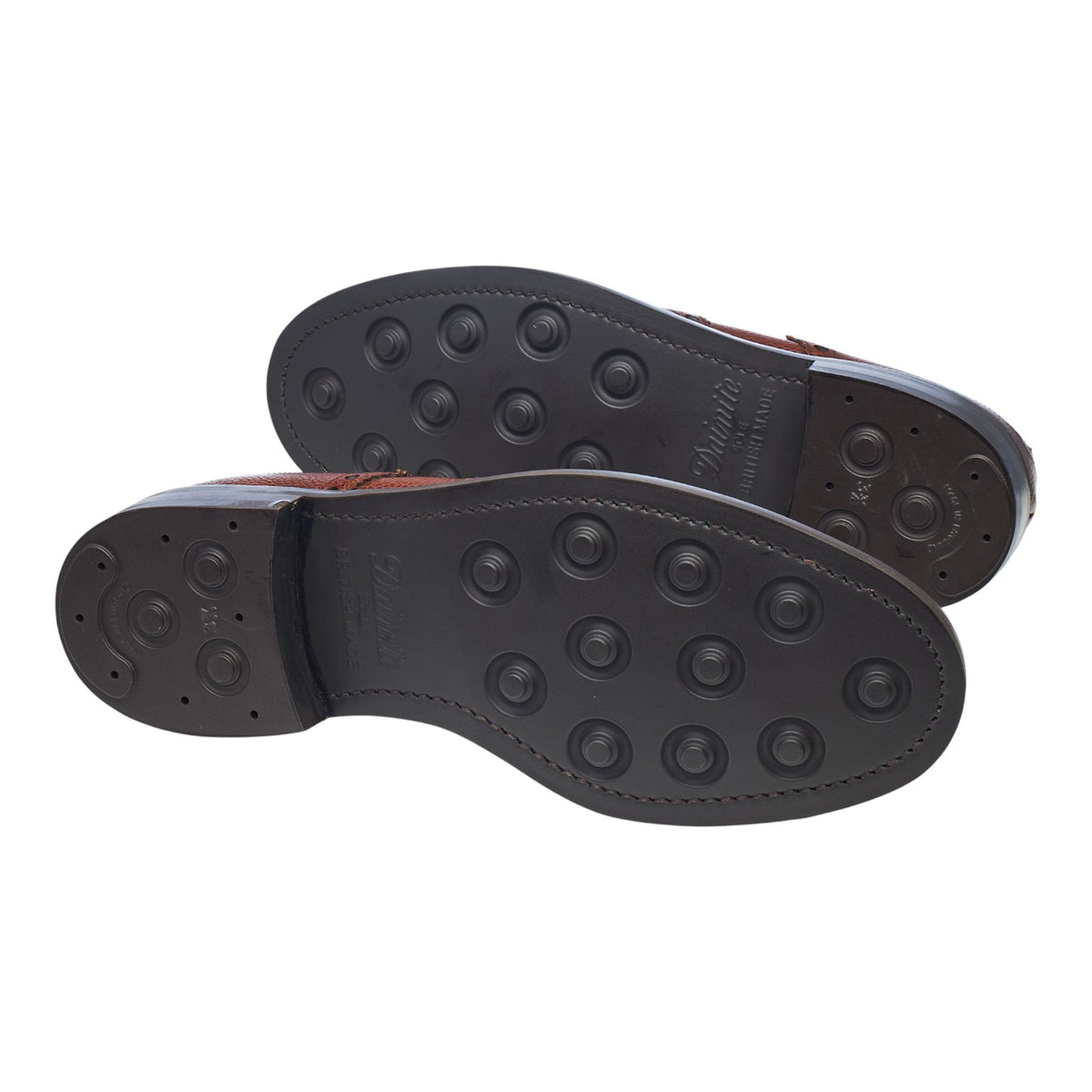 'Stratford' Tan Brown Grain Leather Derby Brogues UK 8 F