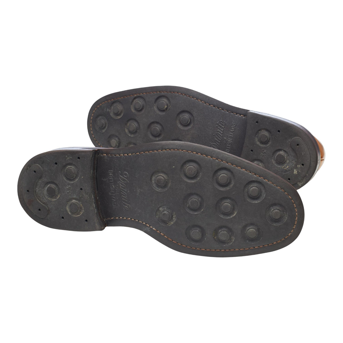 1880 'Chester' Tan Brown Leather Derby Brogues UK 7.5 F