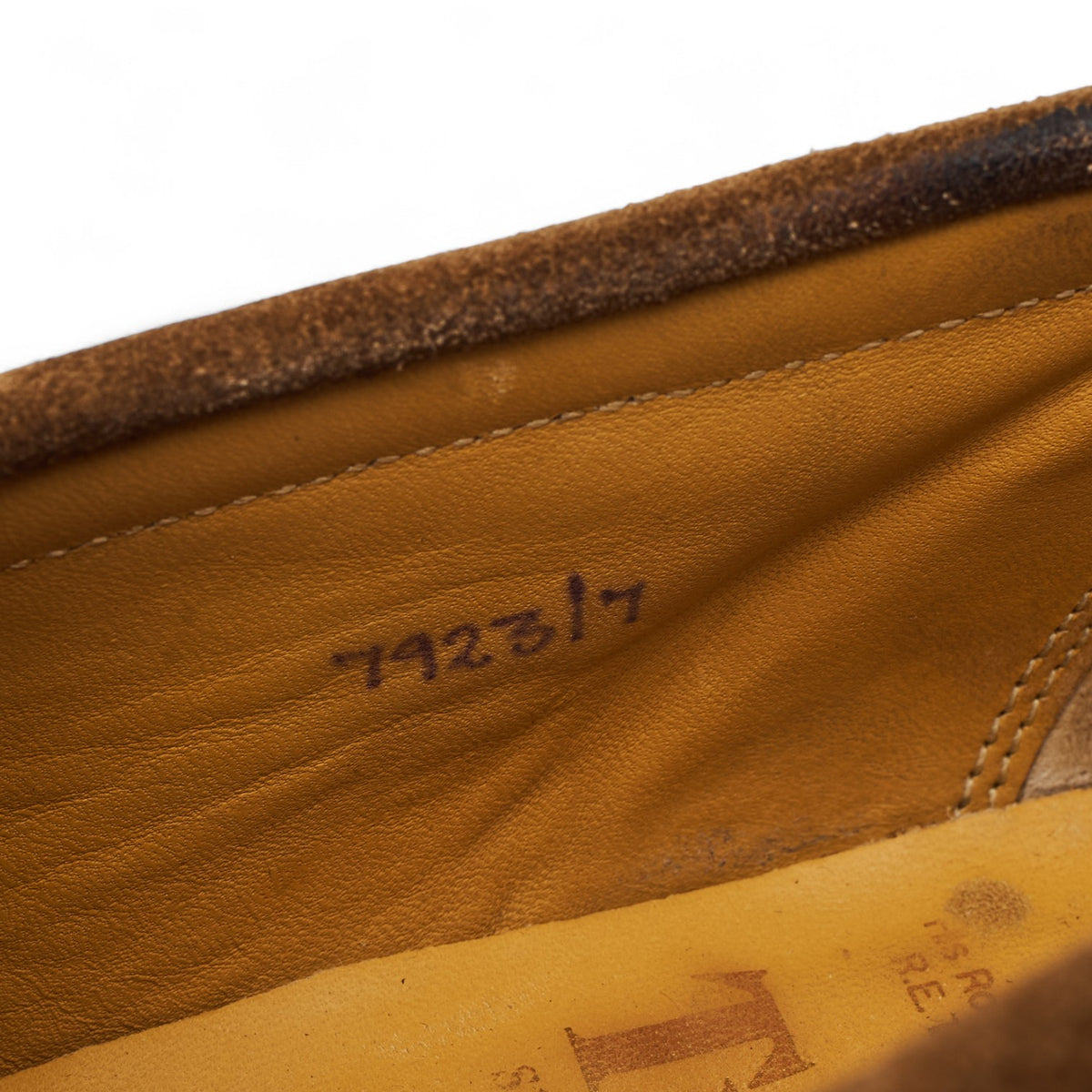 Tan Brown Suede Loafers UK 7