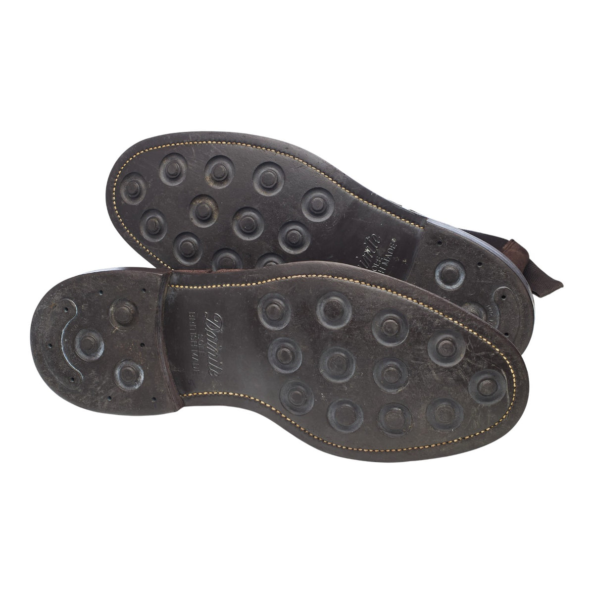 'Henry' Dark Brown Suede Brogue Chelsea Boots UK 8