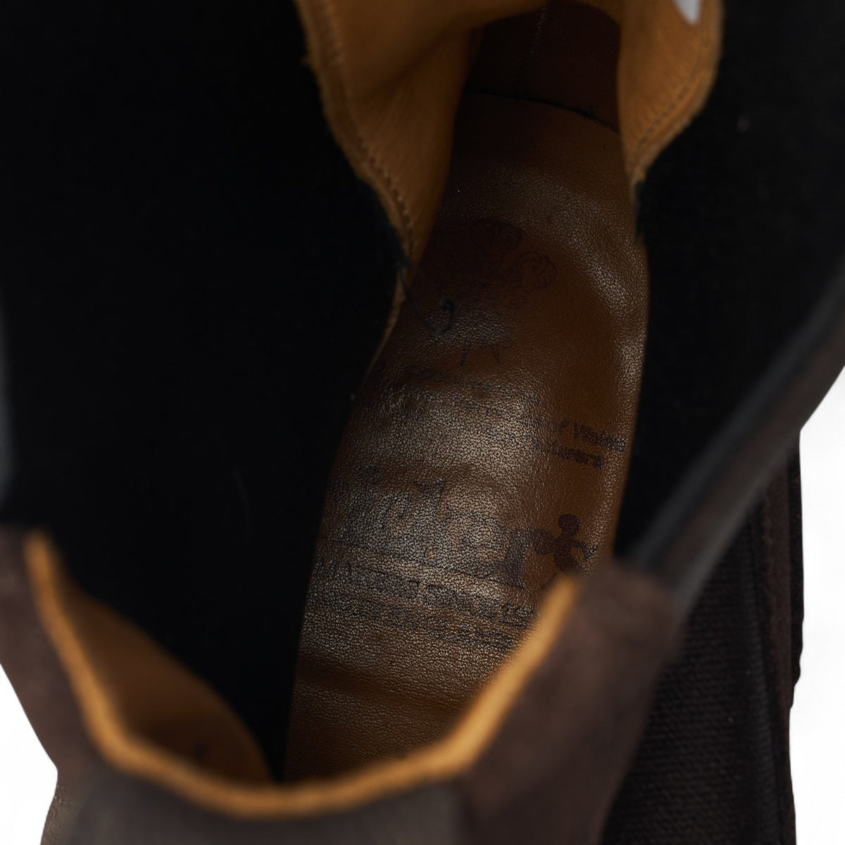 'Henry' Dark Brown Suede Brogue Chelsea Boots UK 8