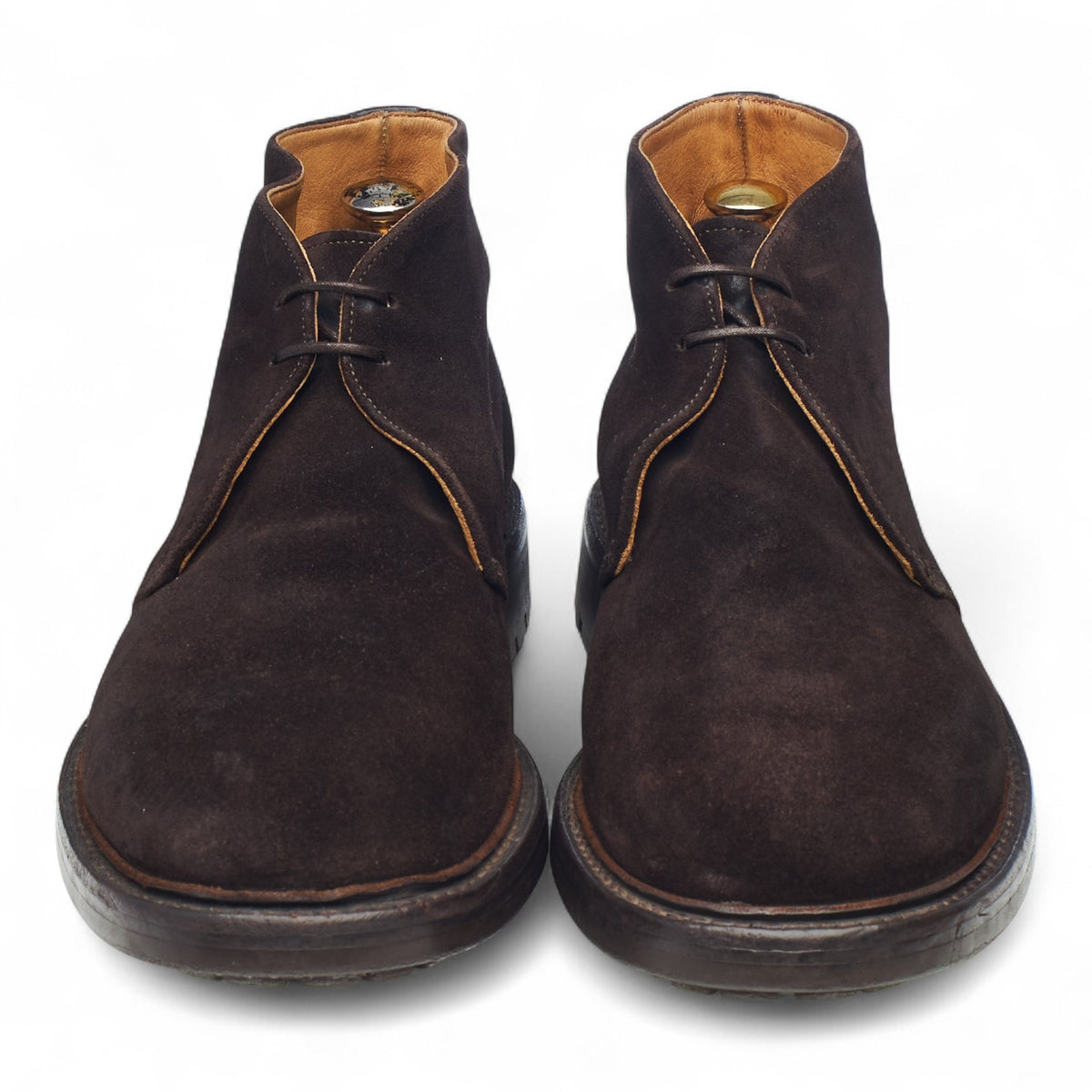 'McEwan' Dark Brown Suede Chukka Boots UK 10 G