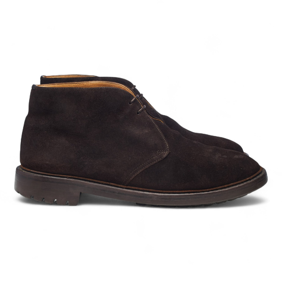 'McEwan' Dark Brown Suede Chukka Boots UK 10 G