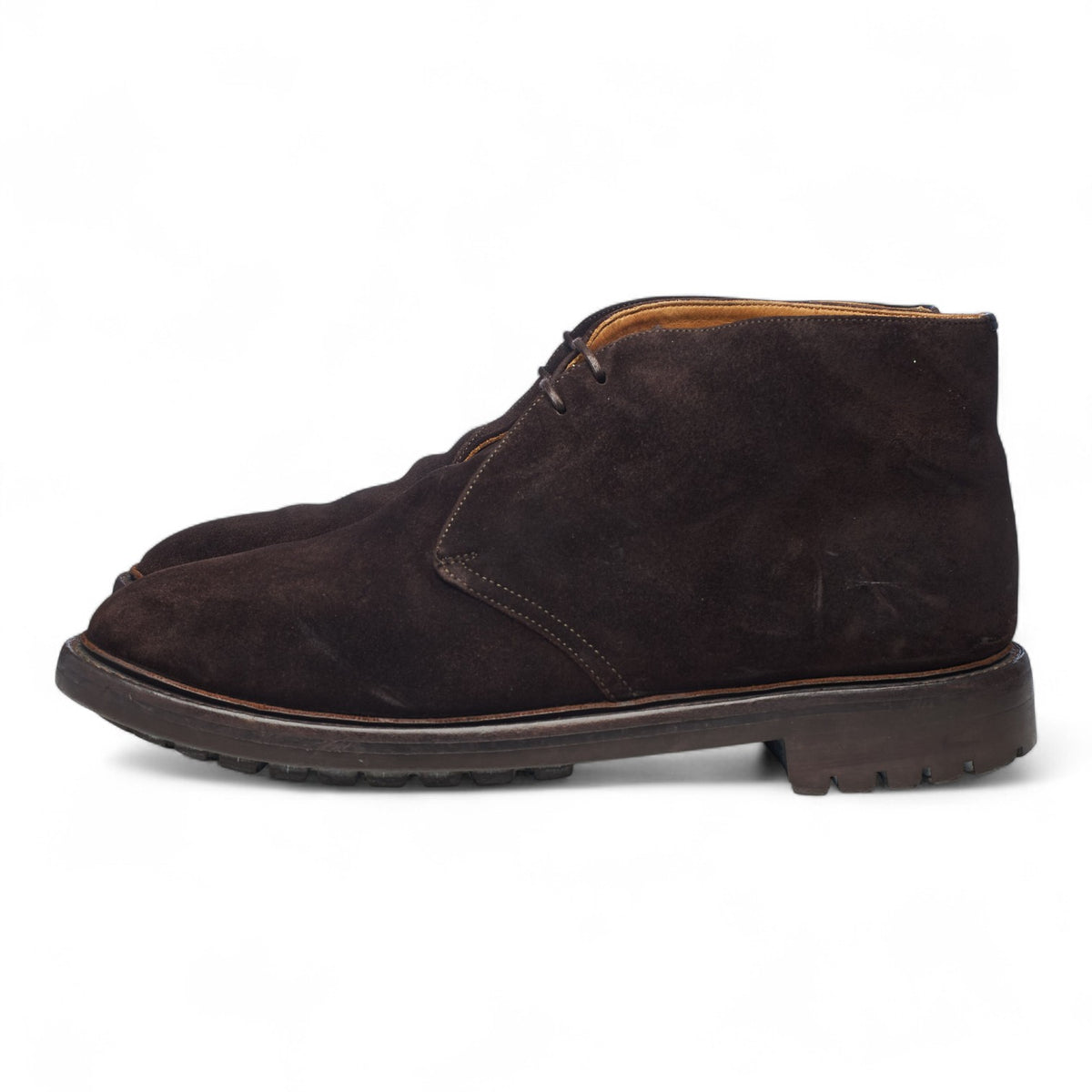 'McEwan' Dark Brown Suede Chukka Boots UK 10 G
