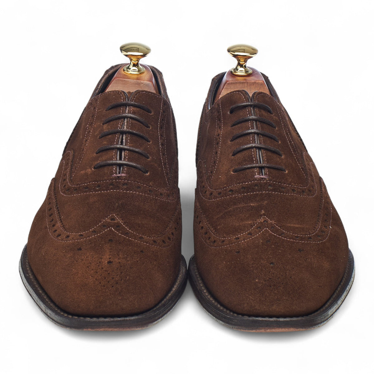 Herring 'Richmond' Brown Suede Oxford Brogues UK 8.5 F