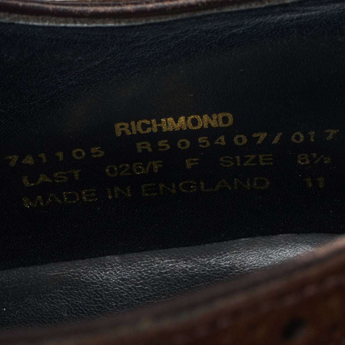 Herring 'Richmond' Brown Suede Oxford Brogues UK 8.5 F