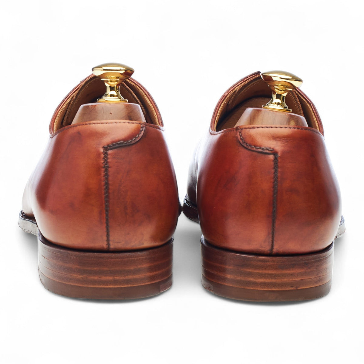 Peal & Co Tan Brown Leather Wholecut Oxford UK 9 US 10 D