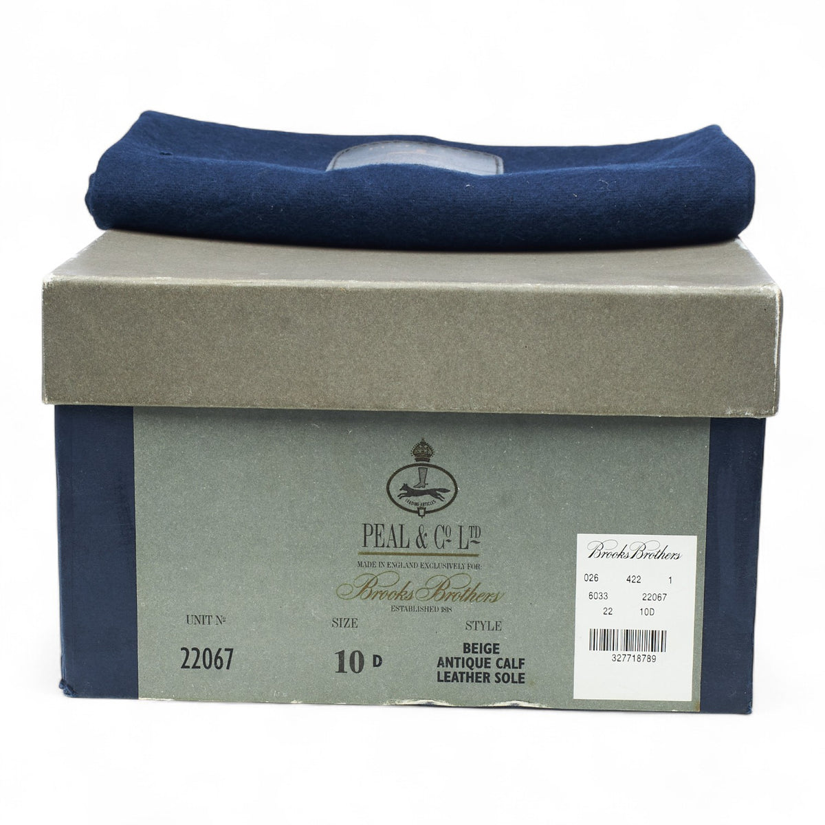 Peal & Co Tan Brown Leather Wholecut Oxford UK 9 US 10 D