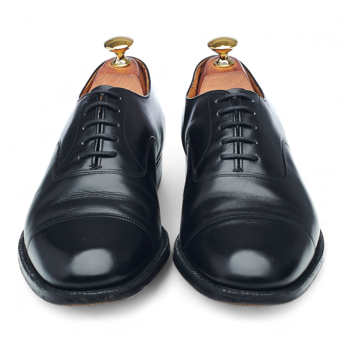'Messenger' Black Leather Oxford UK 6.5 H