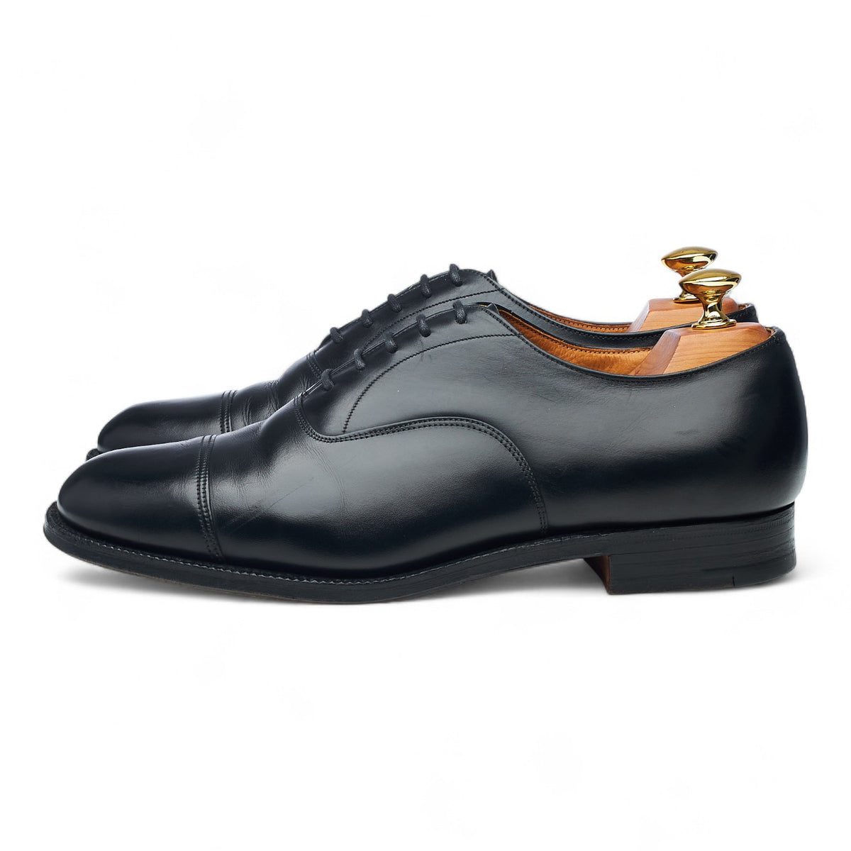 'Messenger' Black Leather Oxford UK 6.5 H